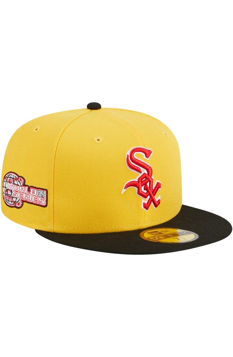 New Era Men's New Era Yellow/Black Chicago White Sox Grilled 59FIFTY Fitted Hat, Main, color, Yellow