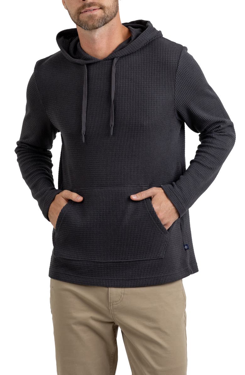 Rainforest Cabin Waffle Knit Hoodie, Alternate, color, 