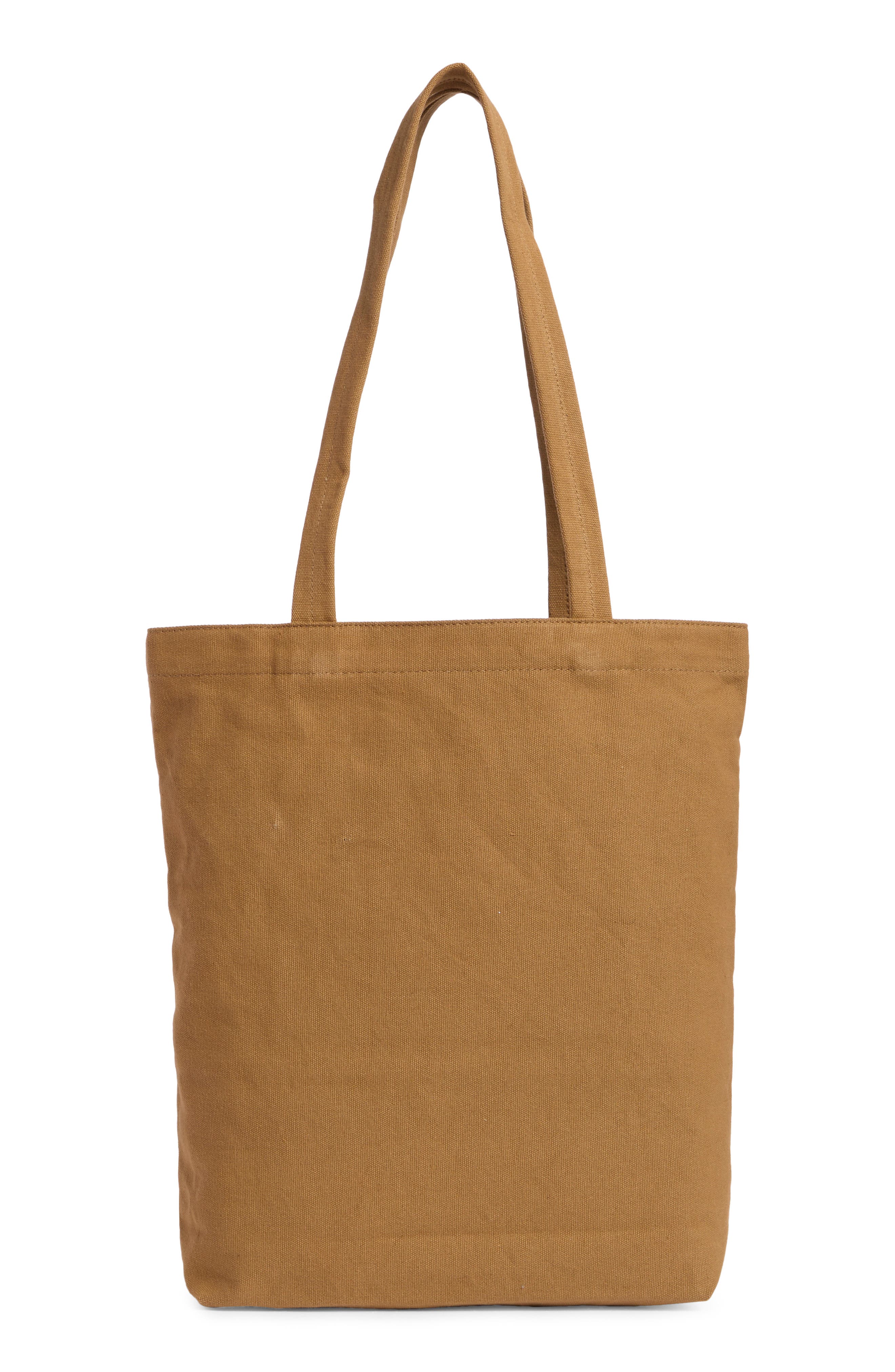 New Amsterdam Leatherworks Eden Canvas Tote Bag, Alternate, color, Khaki