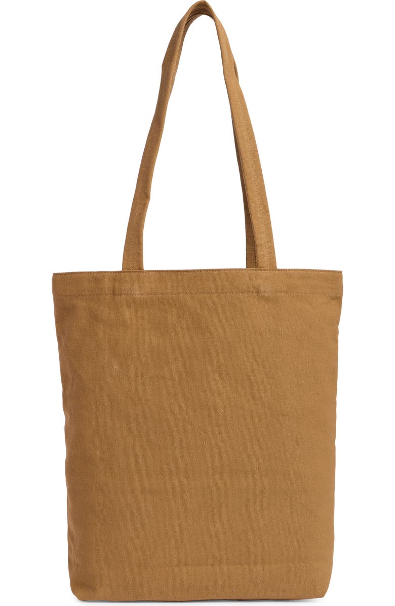 New Amsterdam Leatherworks Eden Canvas Tote Bag, Alternate, color, Khaki