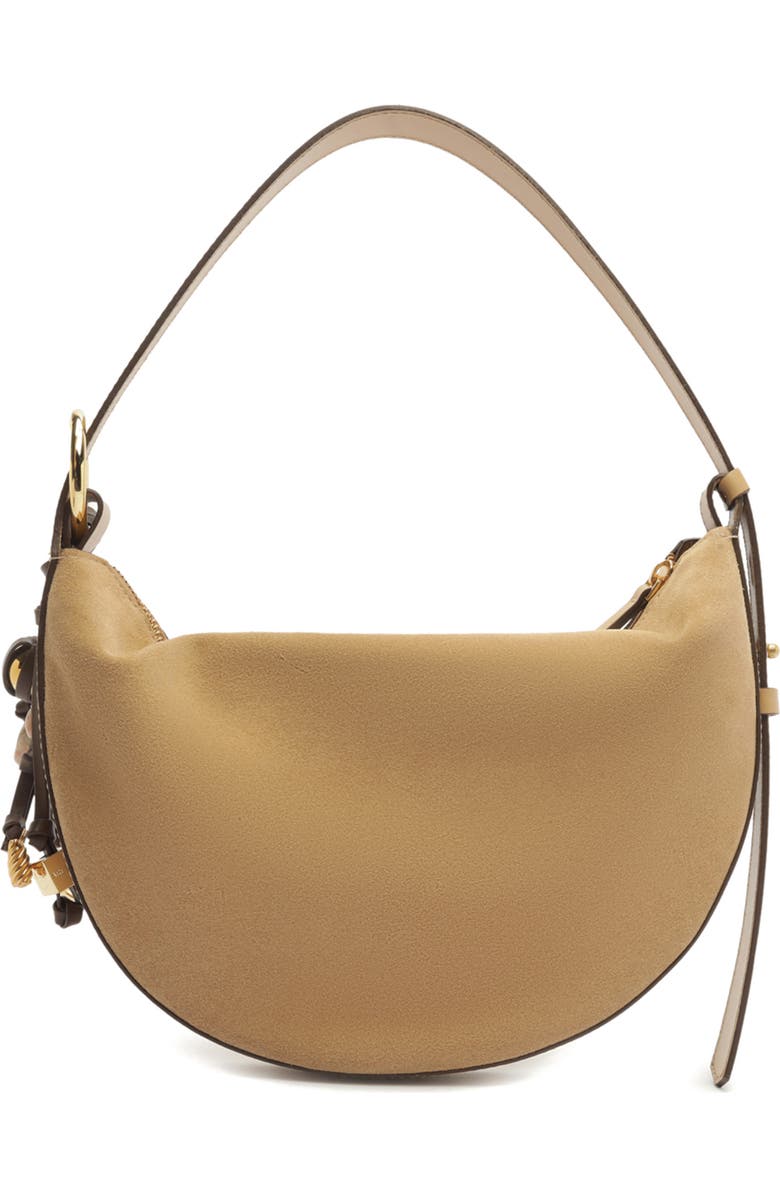Arezzo Medium Simone Suede Shoulder Bag, Alternate, color,