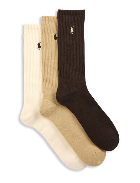 Big & Tall 3-pk Ribbed Crew Socks