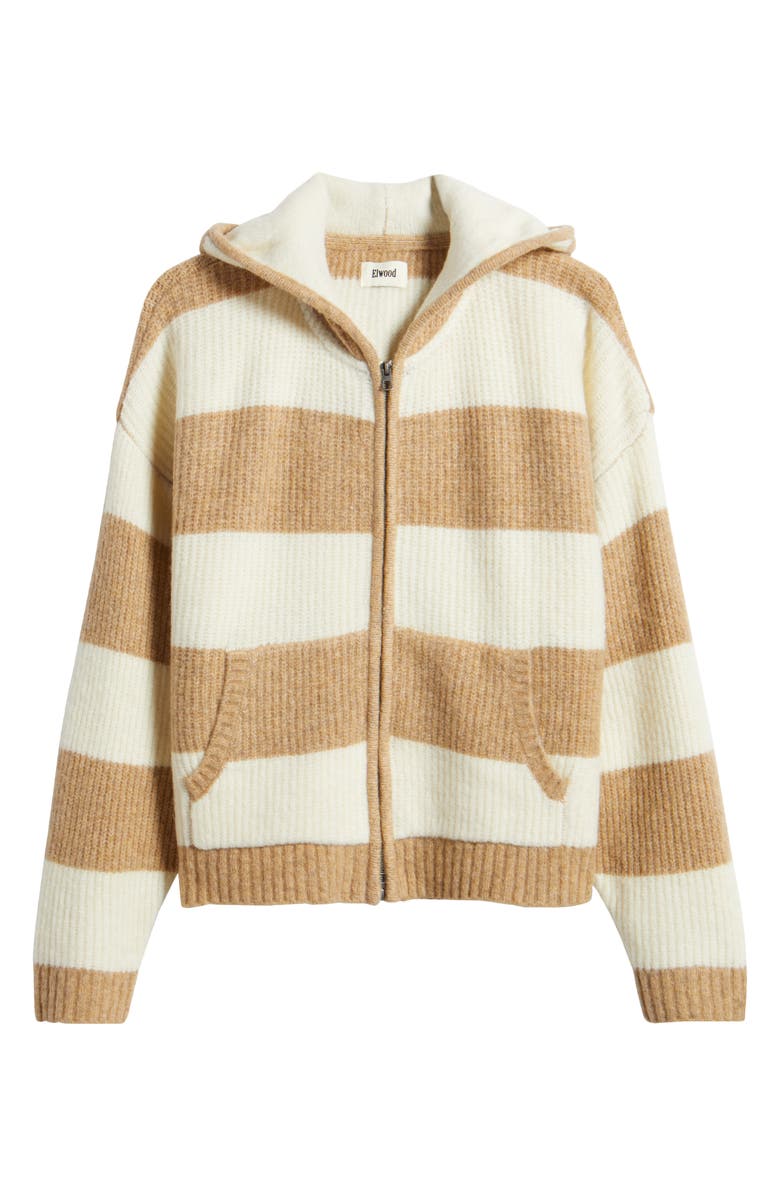 Elwood Stripe Zip Sweater Hoodie, Alternate, color, 