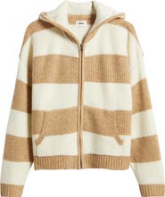Elwood Stripe Zip Sweater Hoodie