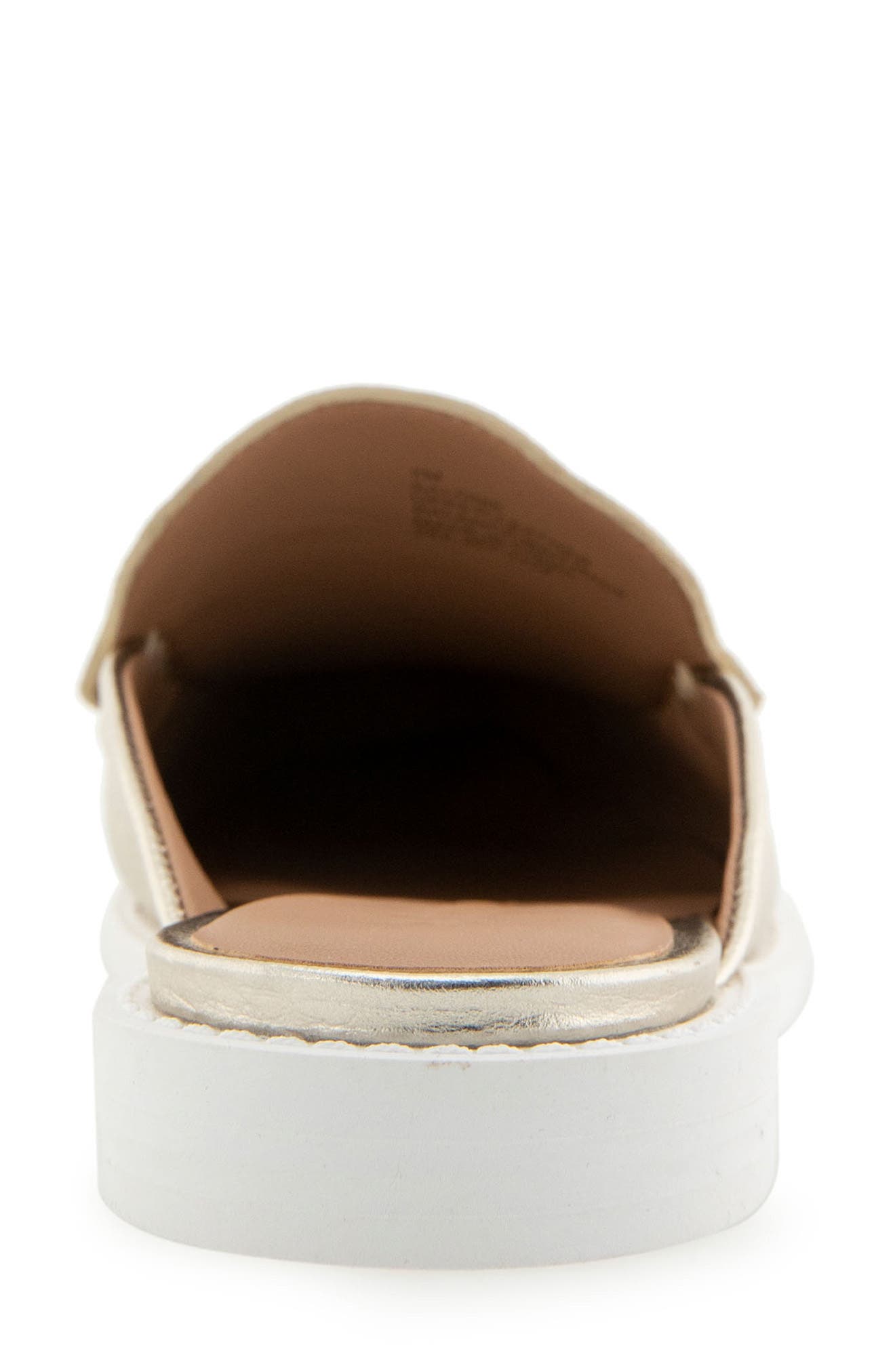 Aerosoles Salome Slip-On Mule, Alternate, color, Gold Metallic Pebbled Leather