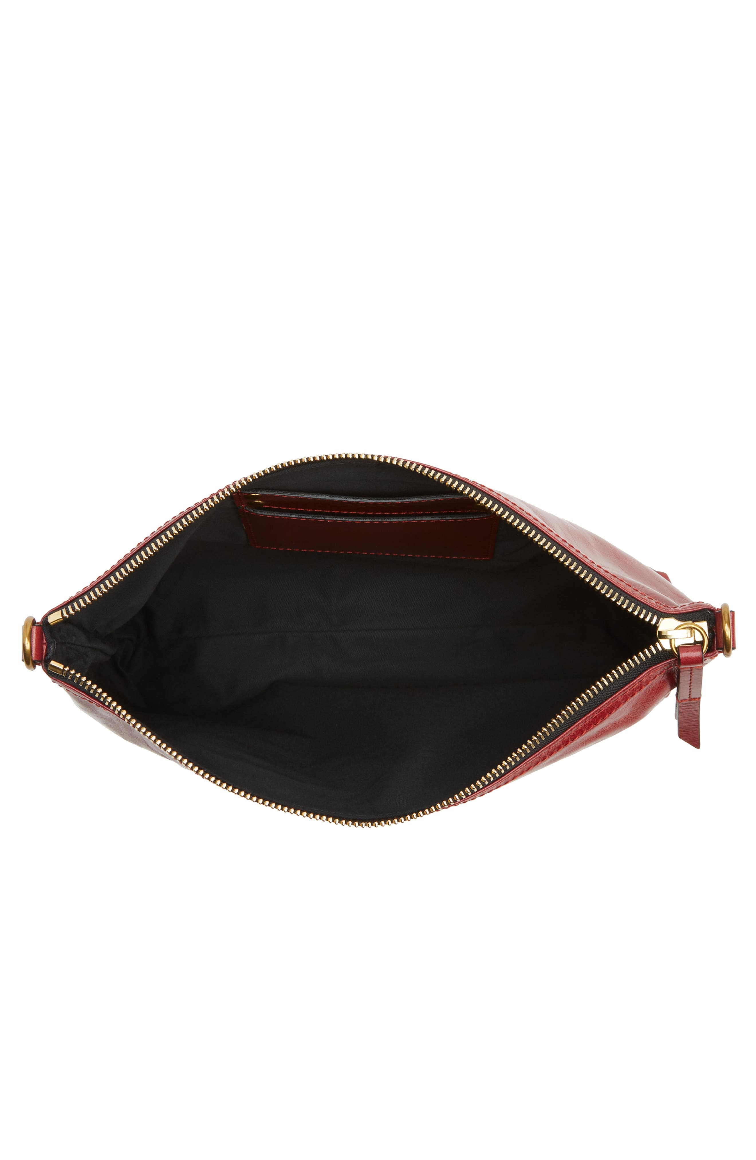 Nessah Wardy Leather Crossbody Bag, Alternate, color, DARK RED