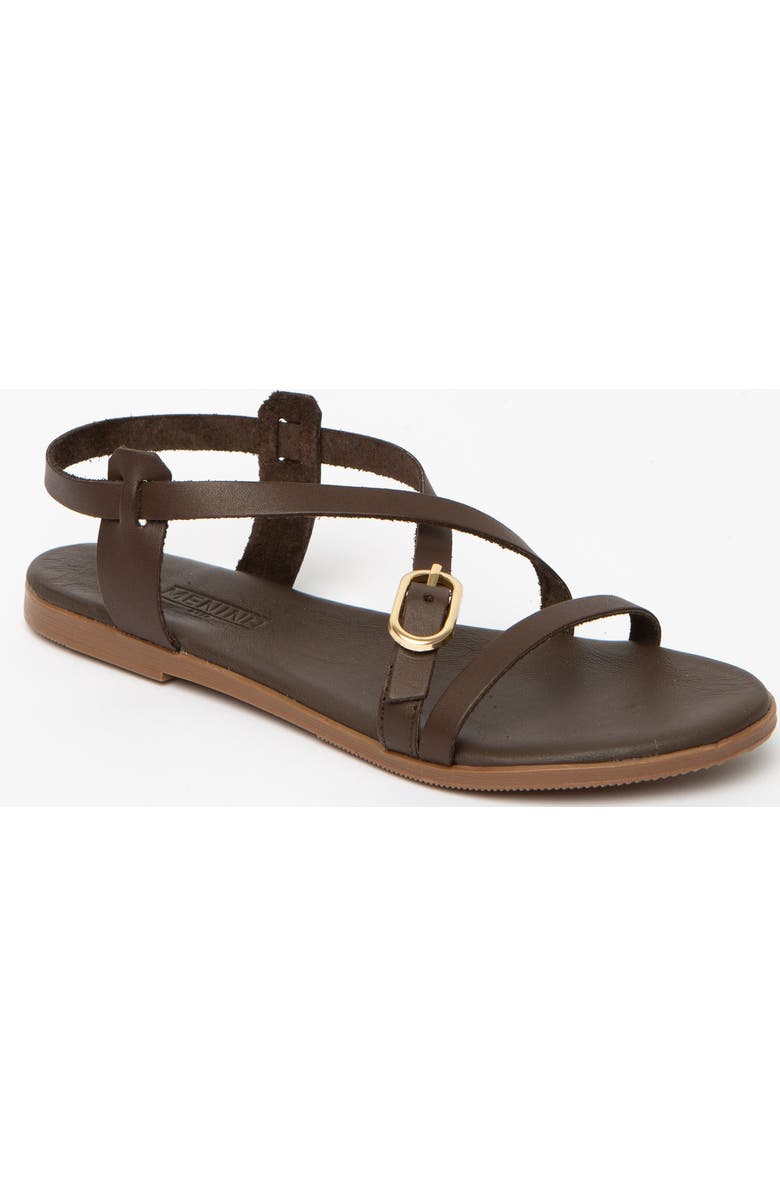 Menina Step Vera Flat Sandal, Alternate, color, Chocolate