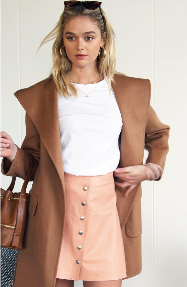 Belle & Bloom Sweet Escape Robe Coat, Alternate, color, Camel