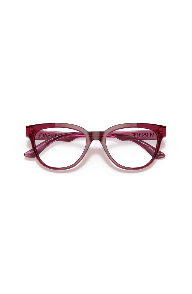 Versace 54mm Cat Eye optical glasses, Alternate, color, Red