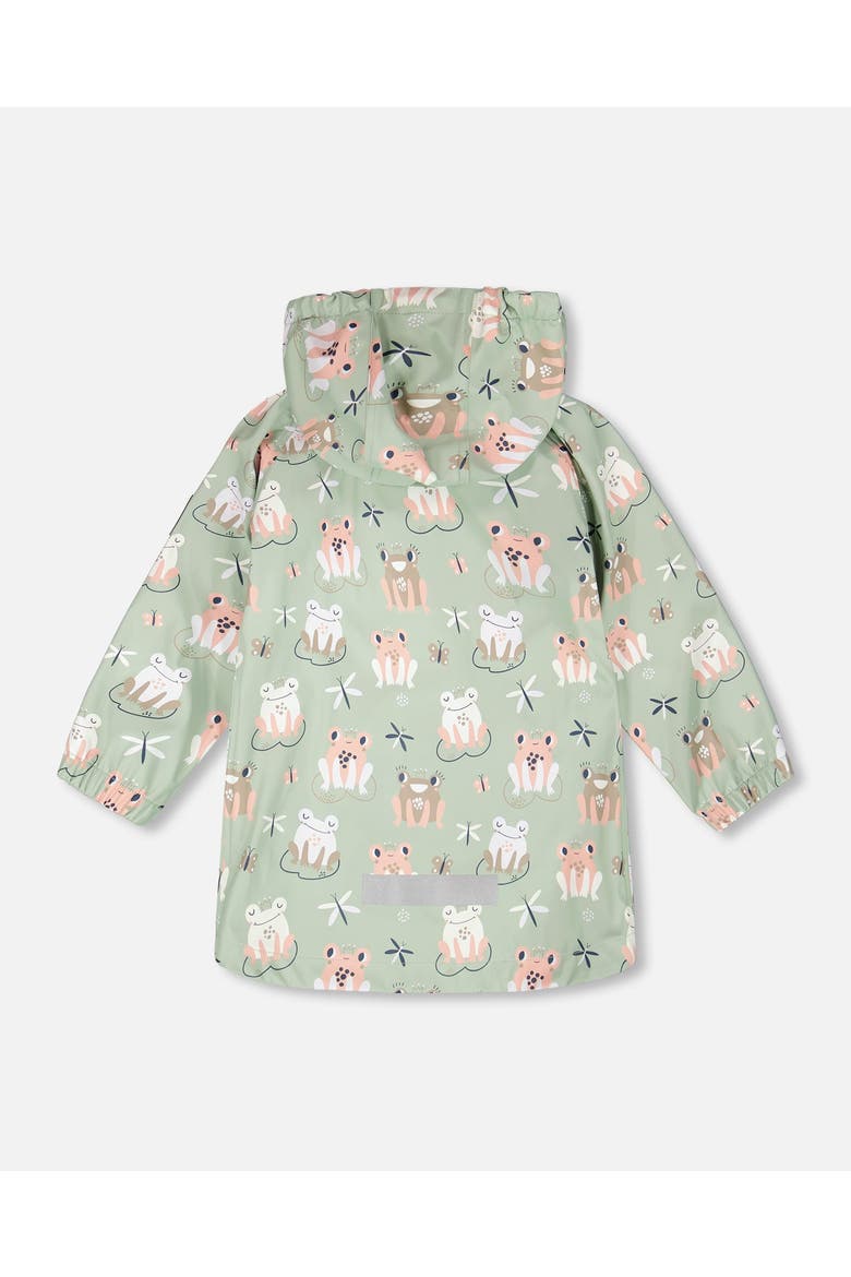 Polyurethane Frog Rain Jacket, Alternate, color, Green with Frog Print
