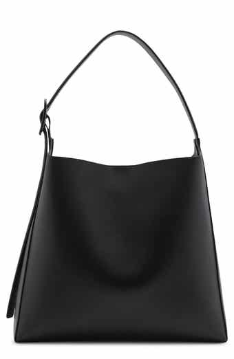 MANGO Buckle Faux Leather Shopper Bag