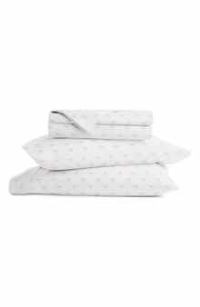 Kaycie Gray Pink Bows Microfiber Sheet Set