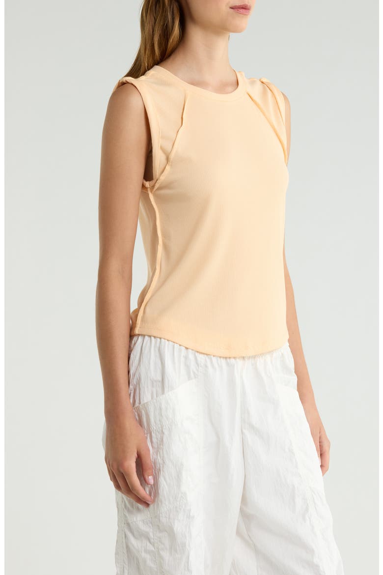 Love My Twist Muscle Tee, Alternate, color, PINA COLADA