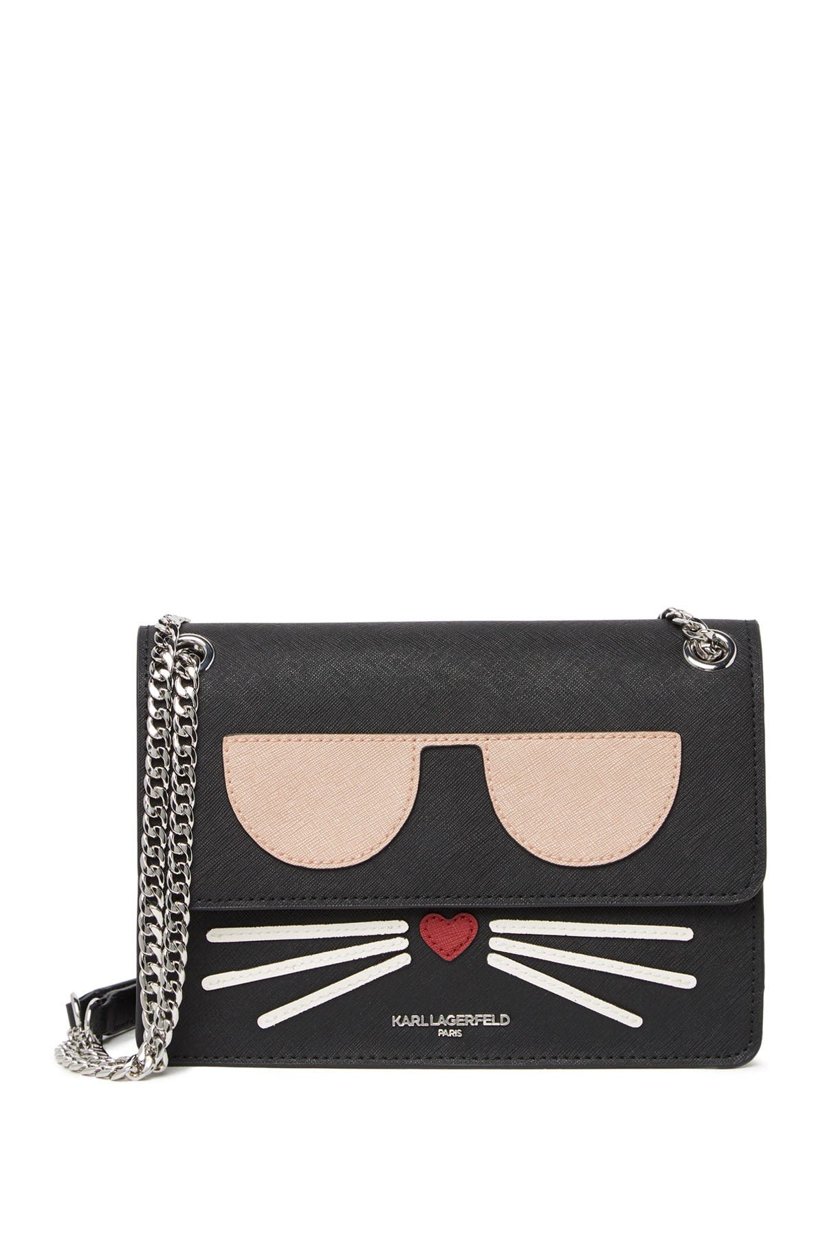 KARL LAGERFELD PARIS Maybelle Flap Shoulder Bag, Main, color, 