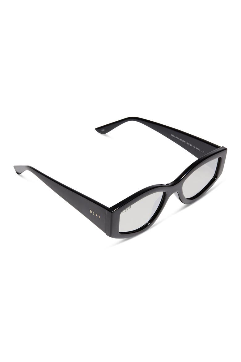 55mm Kai Slim Sunglasses, Alternate, color, BLACK
