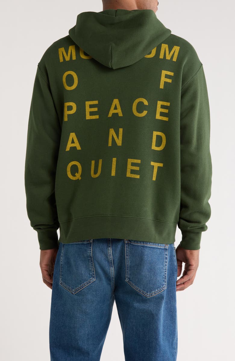 Museum of Peace & Quiet Castelli Cotton Fleece Zip Hoodie, Alternate, color, Forest