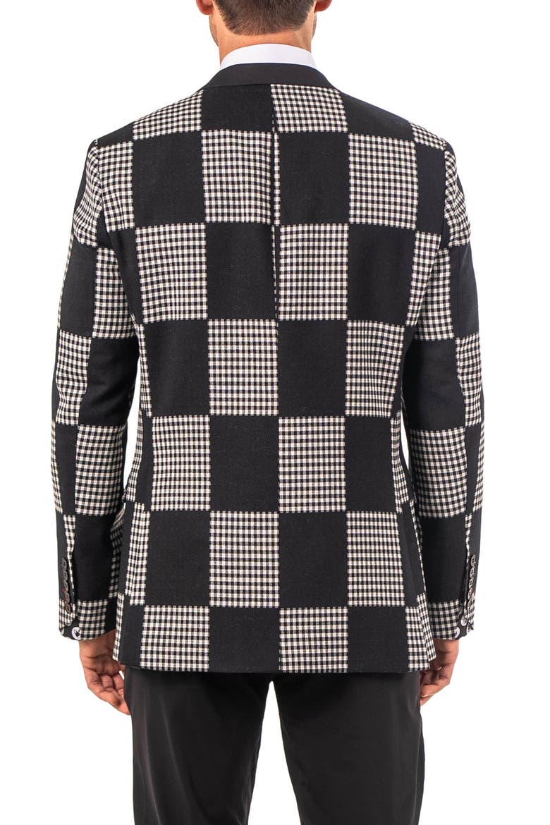 Socrate Evo Resistance75 Checkerboard Blazer, Alternate, color, BLACK