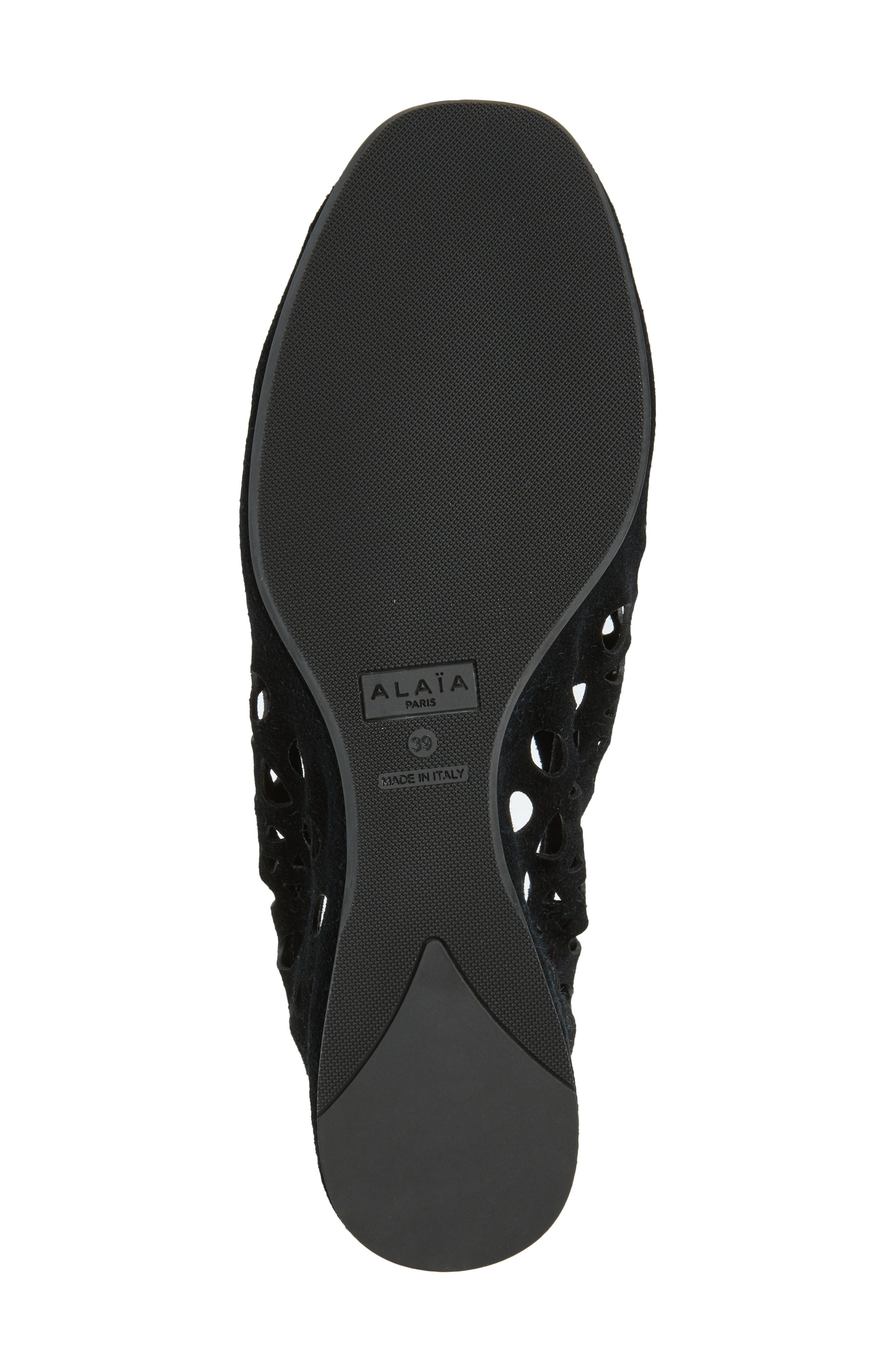 Neo Vienne Perforated Ballet Flat, Alternate, color, 999 NOIR
