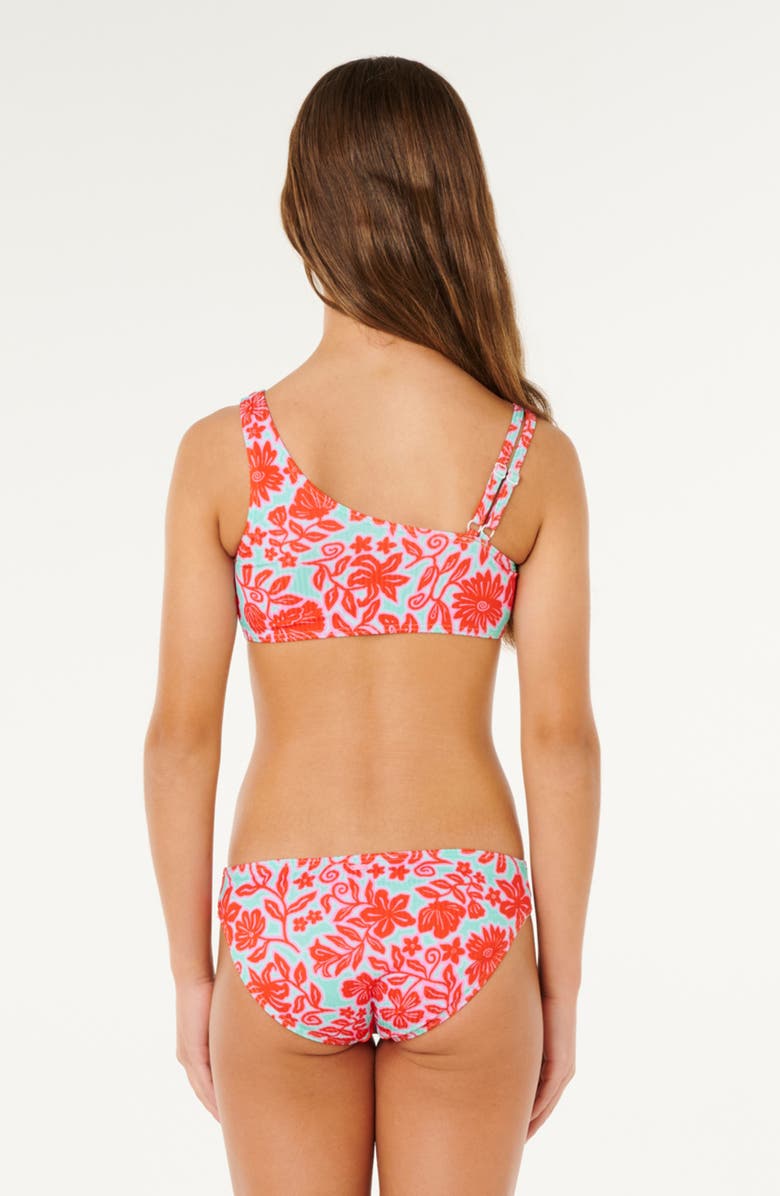 Rip Curl Kids' Sunshine Squad Rib Two-Piece Swimsuit, Alternate, color, Mint Haze