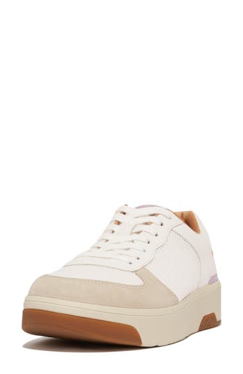 Fitflop Rally Evo Leather Sneaker In Neutral