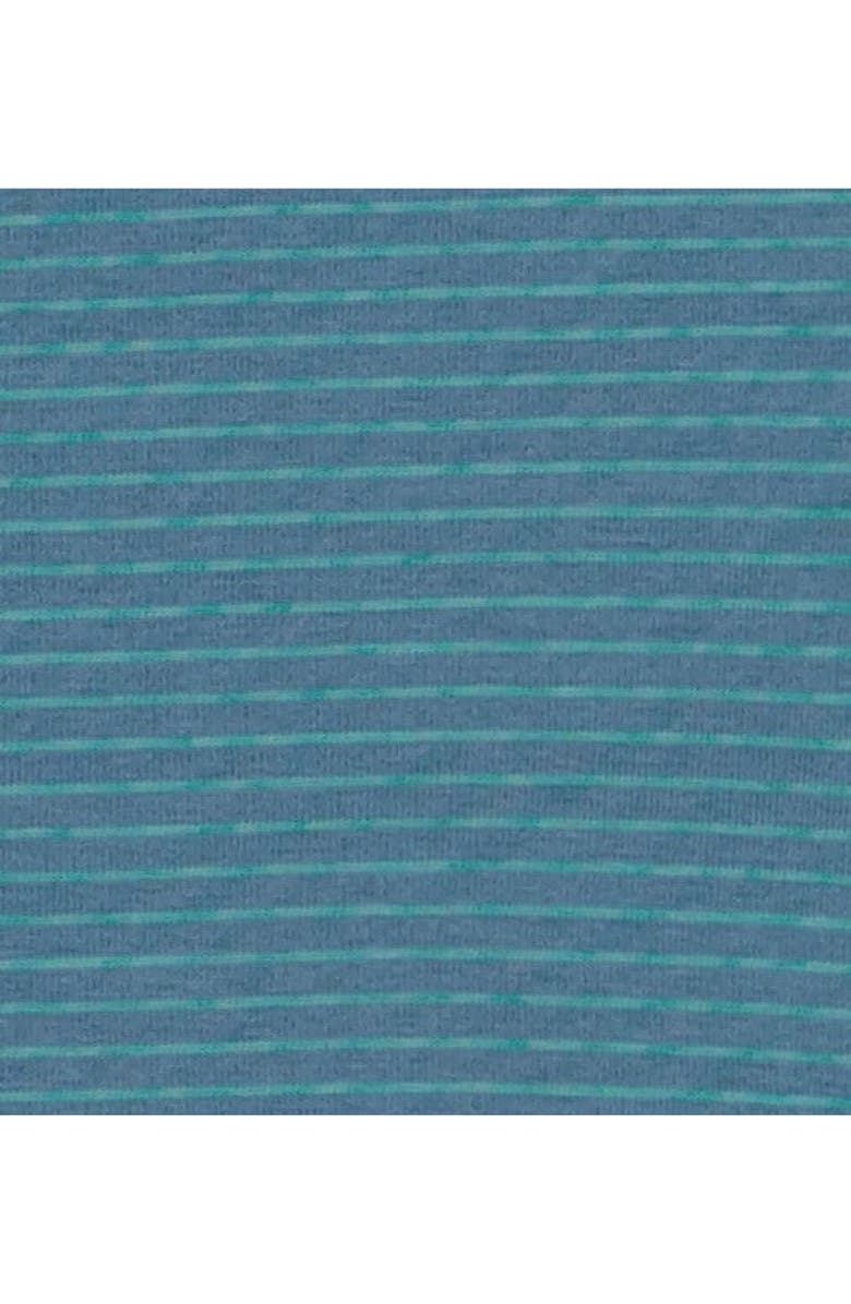 Busy Bees Hudson Romper Blue Green Ministripe, Alternate, color, Blue Green Ministripe