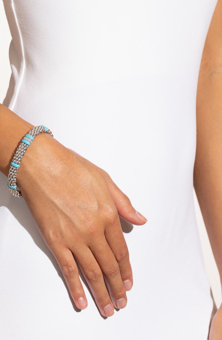 LAGOS Blue Caviar Diamond Link Bracelet, Alternate, color, 