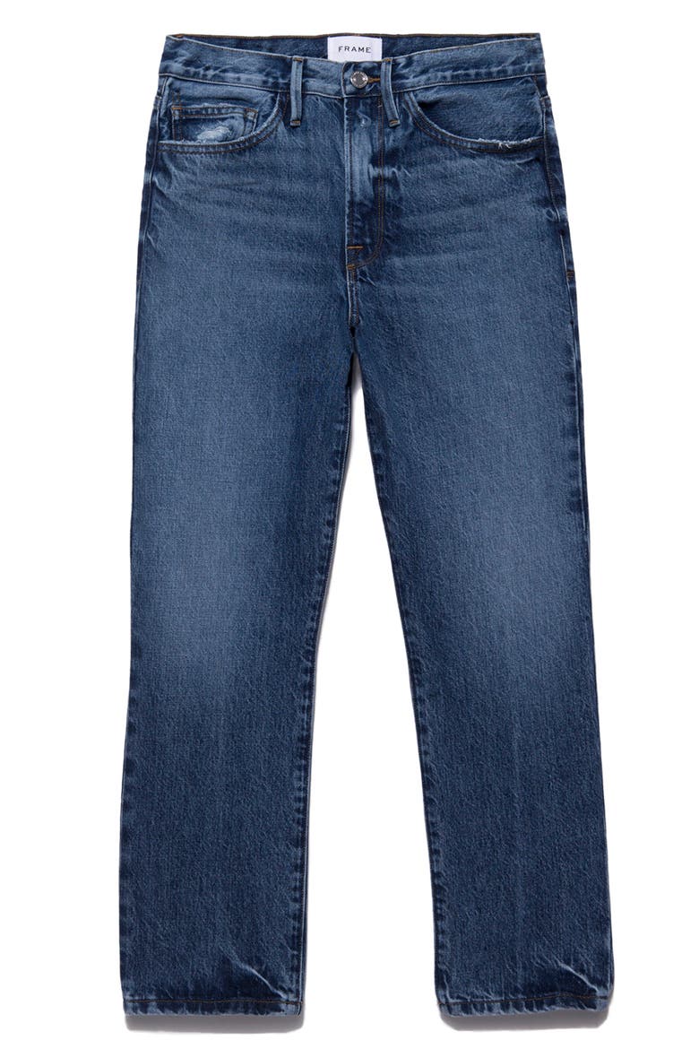 Le Piper (Bio)degradable High Waist Straight Leg Jeans, Main, color, CREATION