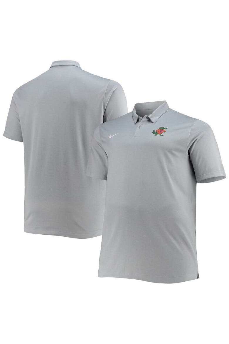 Men's Nike Heathered Gray Florida Gators Big & Tall Performance Polo, Main, color, Gray