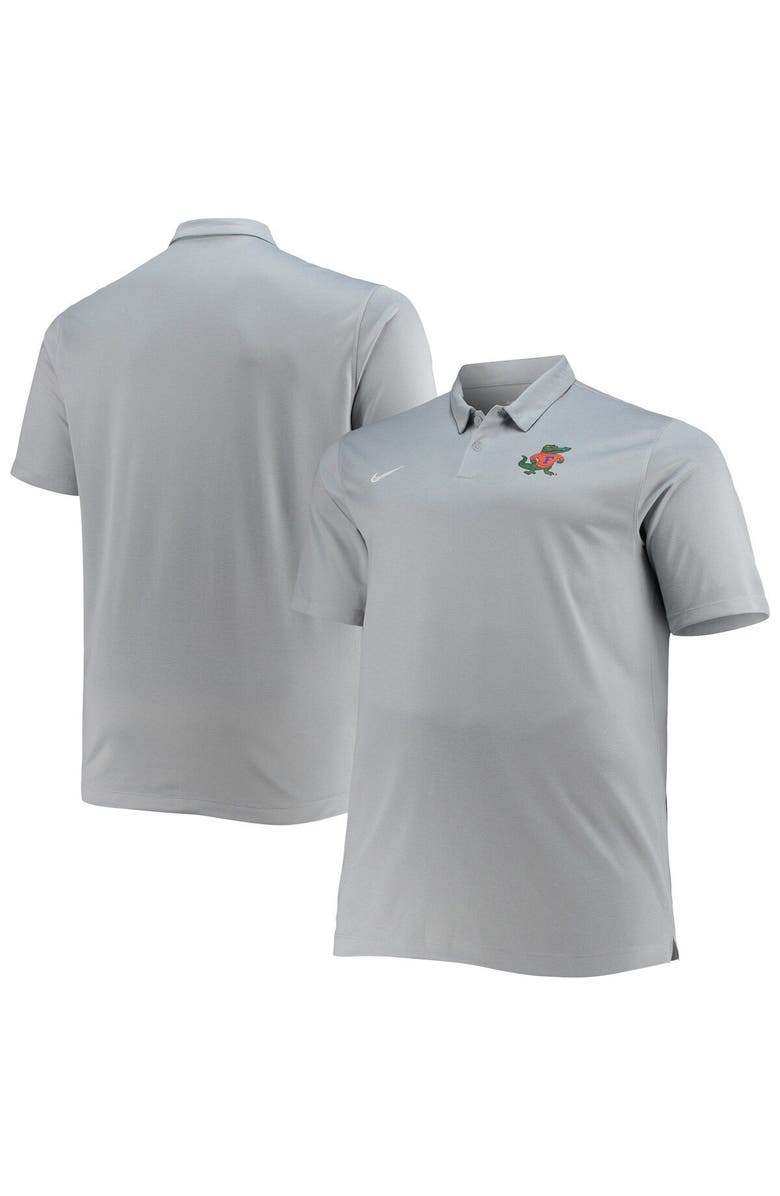 Nike Men's Nike Heathered Gray Florida Gators Big & Tall Performance Polo, Main, color, 