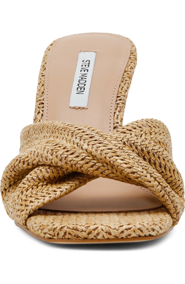 Steve Madden Laelia Wedge Slide Sandal, Alternate, color, Natural Raffia
