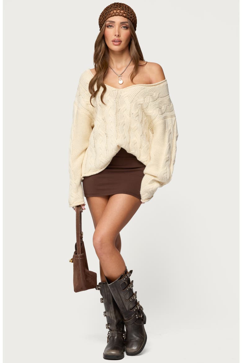 Aisha Low Rise Miniskirt, Alternate, color, BROWN