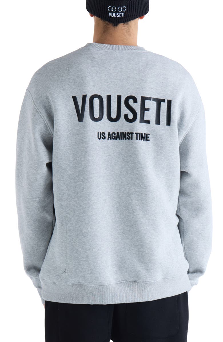 VOUSETI Us Against Time Crewneck Sweatshirt, Alternate, color, 