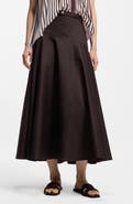 BOSS Vusola Stretch Cotton Maxi Skirt