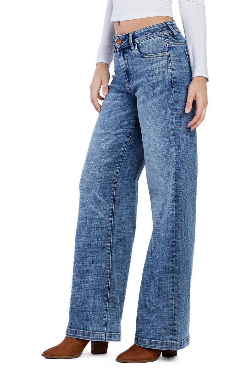 Mighty High Waist Wide Leg Jeans, Alternate, color, BOUNDLESS BLUE