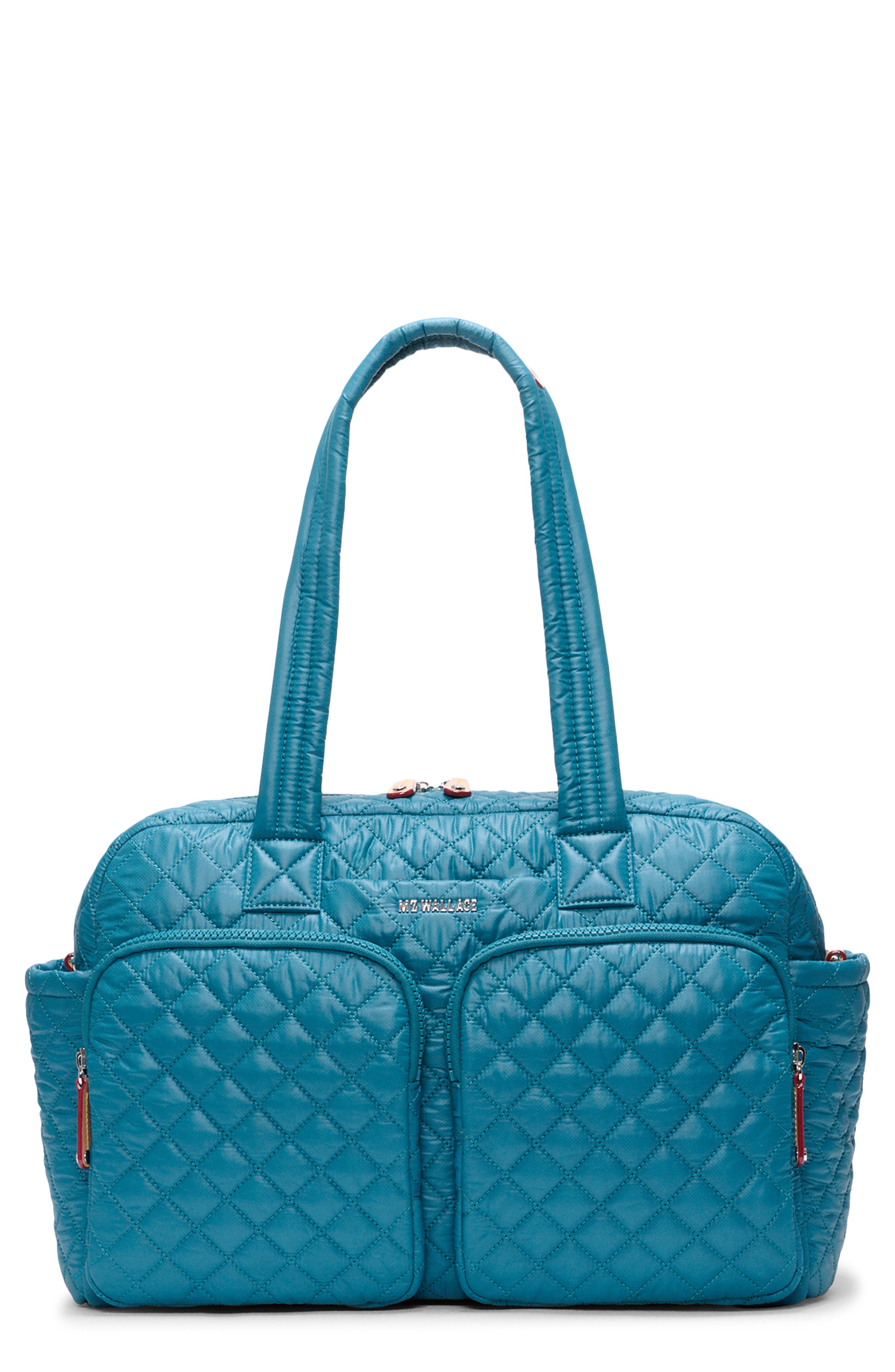 Metro Large Nylon Gym Bag, Main, color, PACIFIC