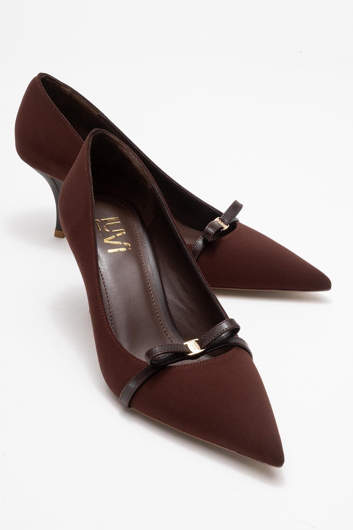 Annie Bow Pointed Toe Pump, Alternate, color, Brown
