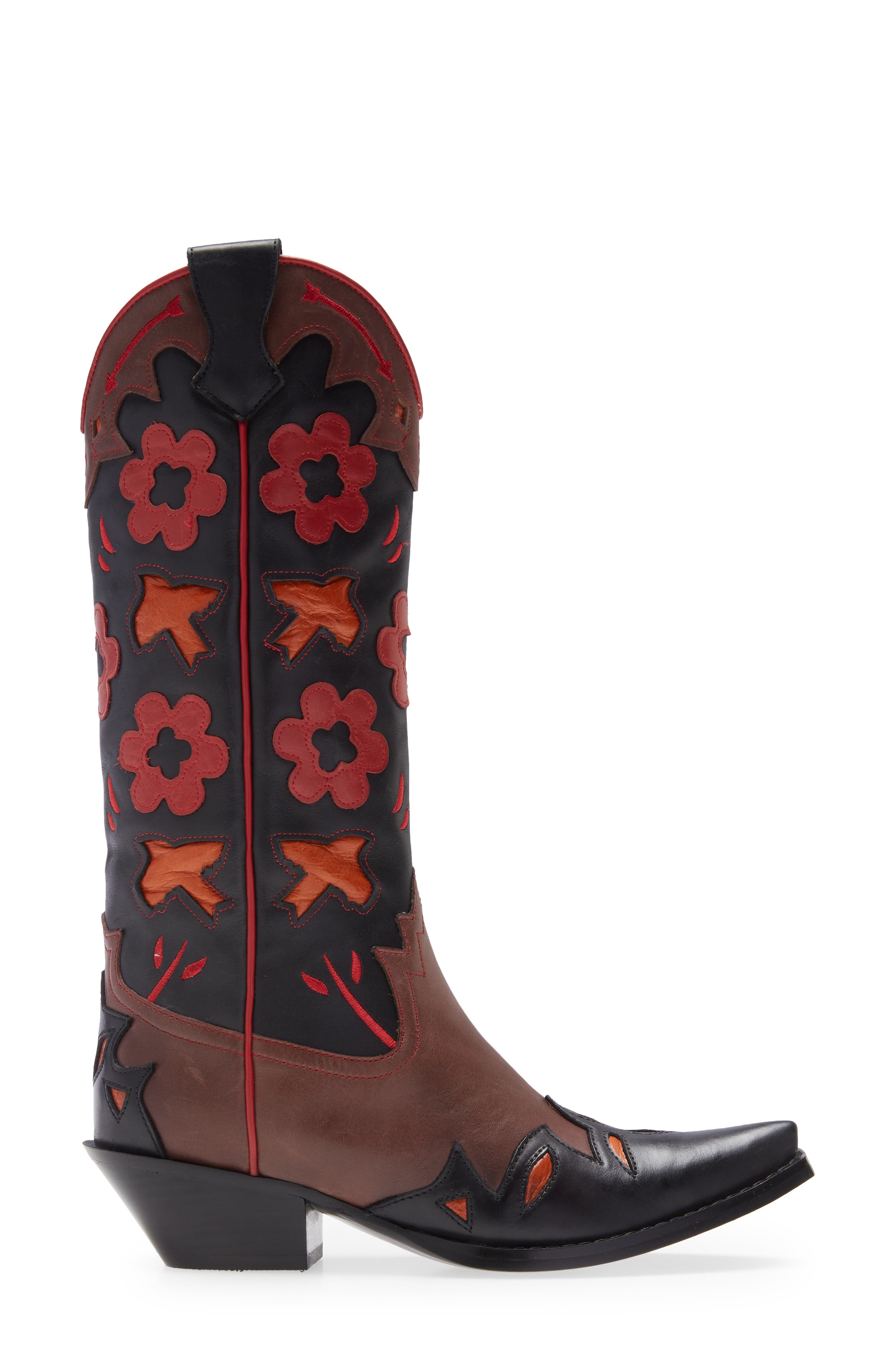 Jeffrey Campbell Looney Patch Western Boot, Alternate, color, 