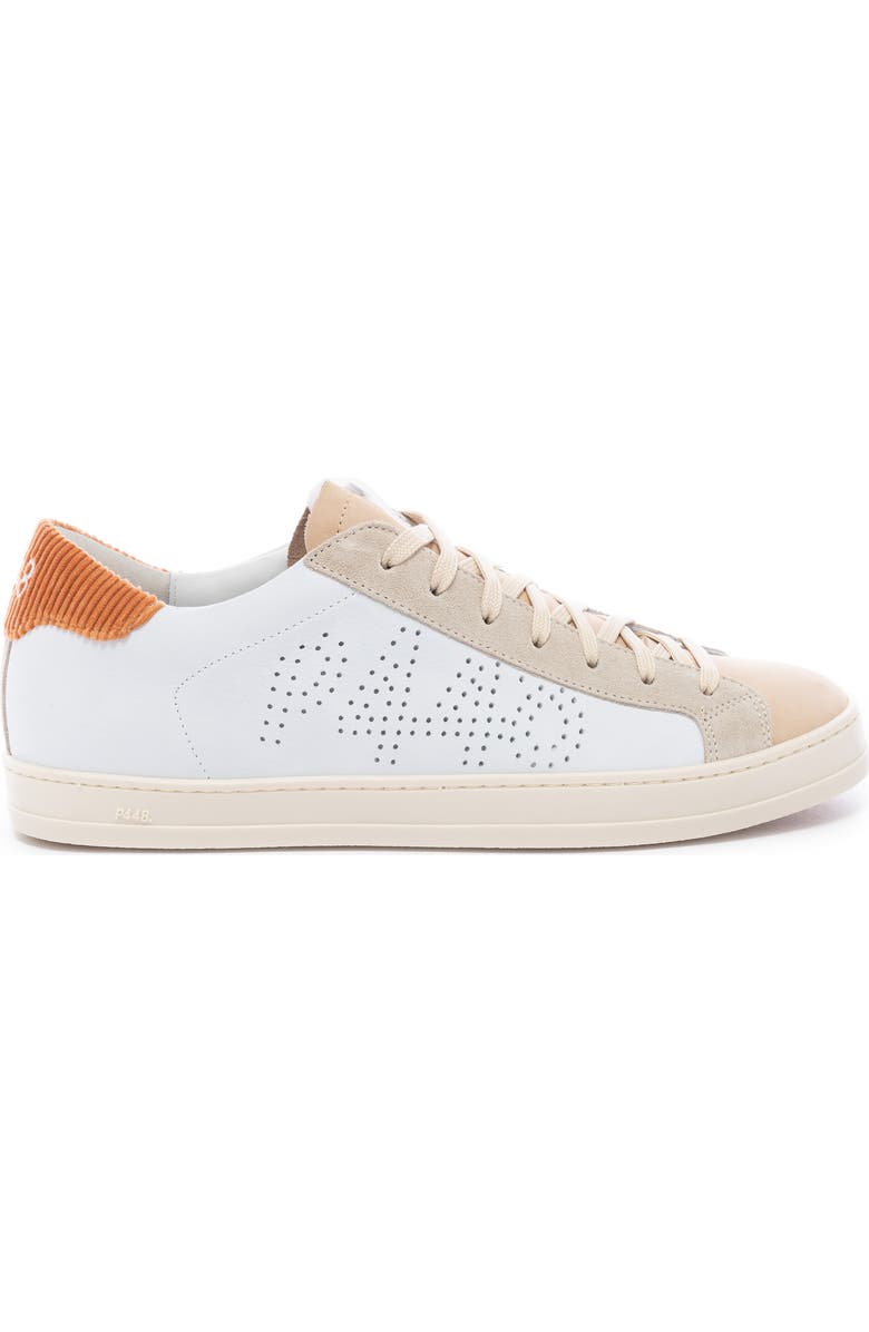 P448 John Low Top Sneaker, Alternate, color, Whi-Camel