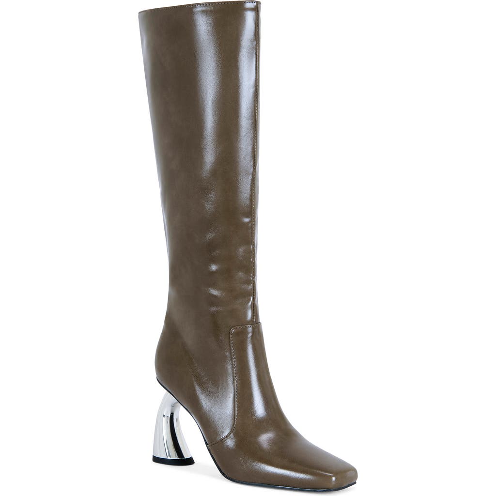 Azalea Wang Behram Knee High Boot In Green