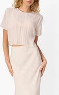 CAMI NYC Josey Jacquard Stripe Semisheer Top