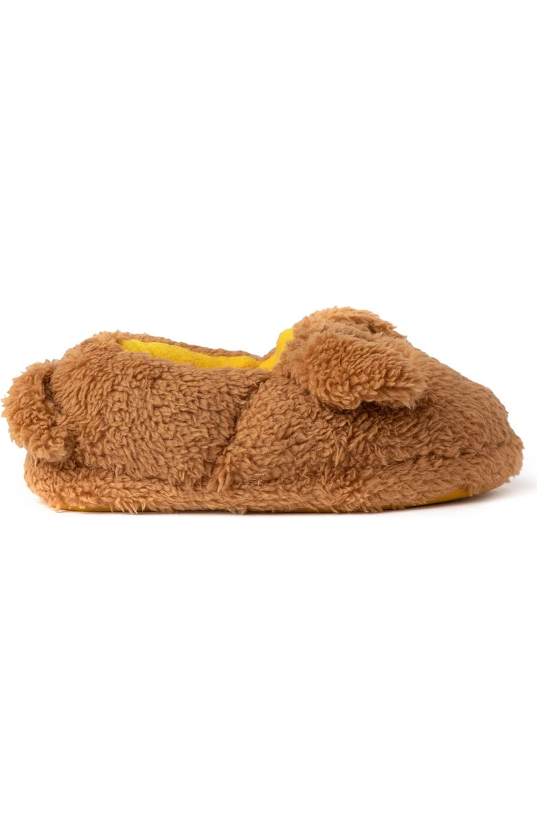 DEARFOAMS Kids' Emery Critter Closed Back Animal Slipper, Alternate, color, Tan