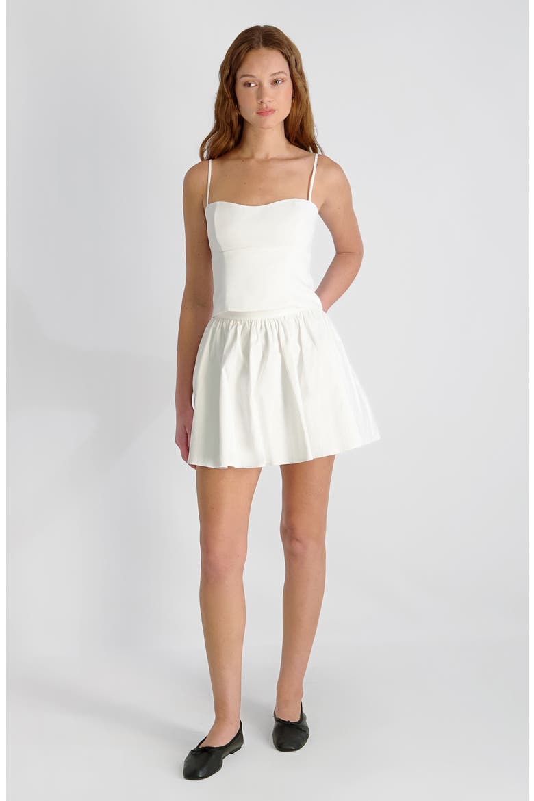 Stretch Cotton Sateen Camisole, Alternate, color, 10-SUMMER WHITE