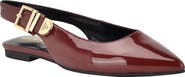 GUESS <p>Elirra Faux Leather Slingback Flat (Women)</p>