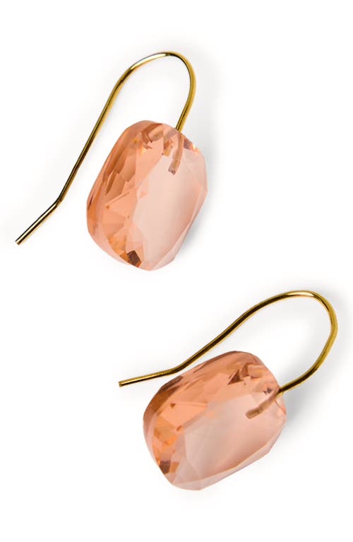 Saachi Floating Crystal Drop Earrings In Pink