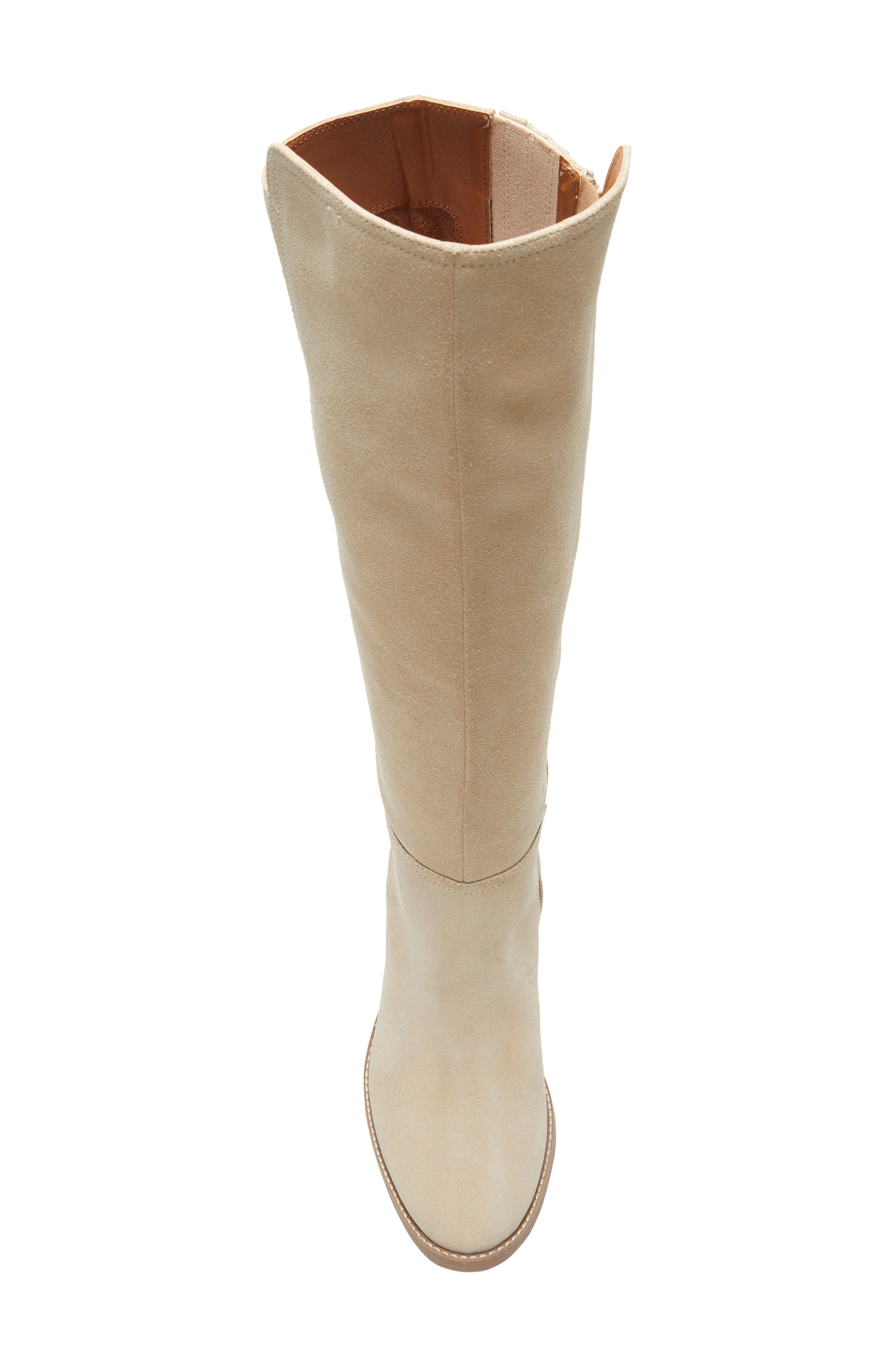 Lucky Brand Bonnay Knee High Boot, Alternate, color, Wood Ash