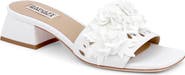 BADGLEY MISCHKA Oralia Beaded Floral Slide Sandal