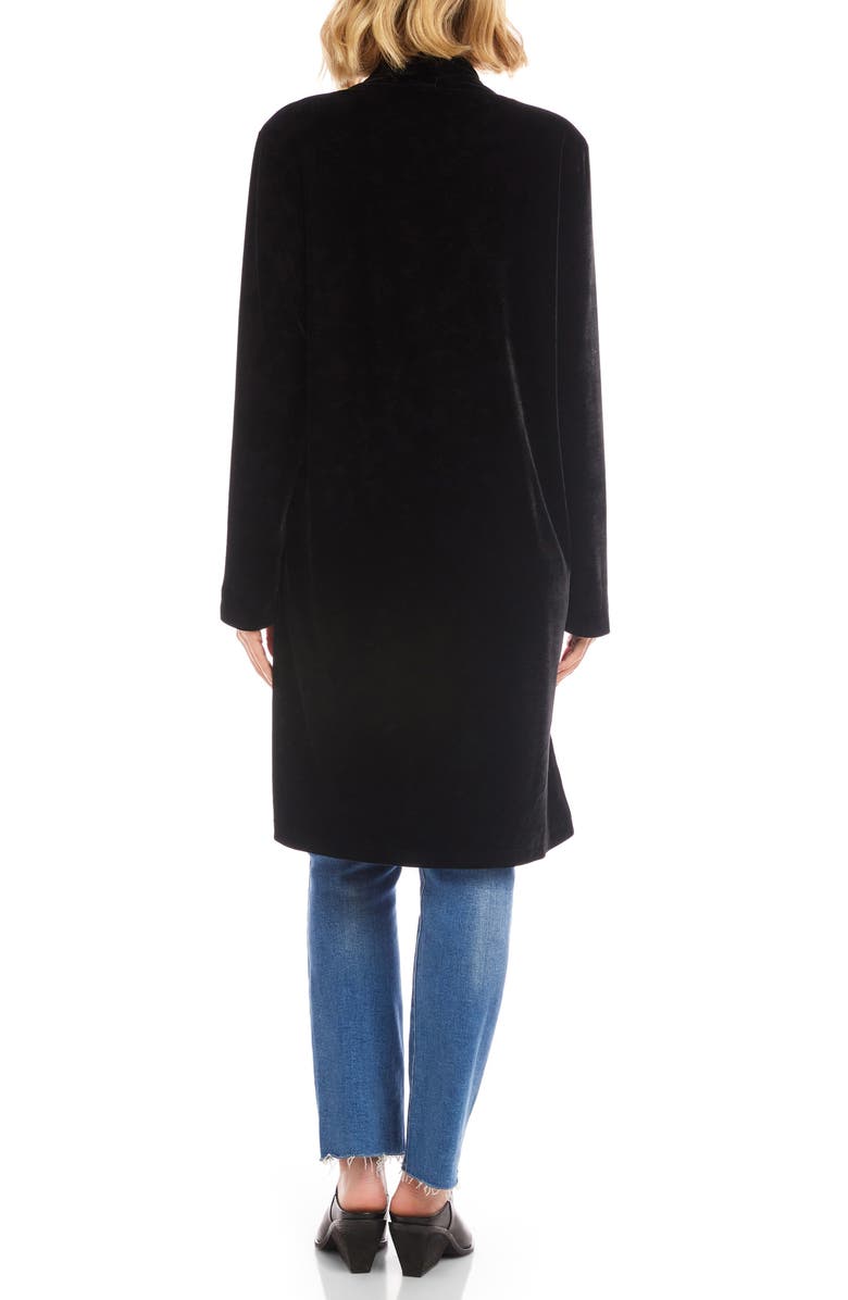 Karen Kane Velvet Duster, Alternate, color, Black