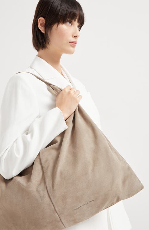 BRUNELLO CUCINELLI BRUNELLO CUCINELLI SUEDE HOBO SWING BAG