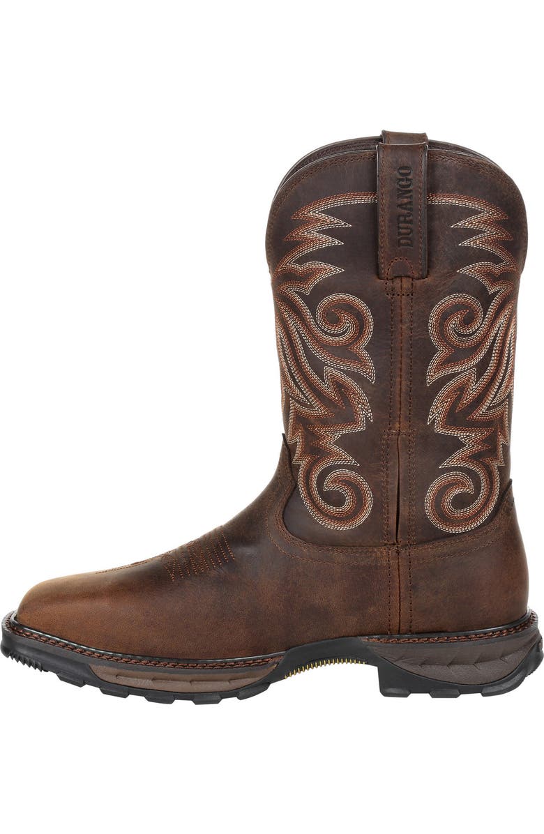 DURANGO Waterproof Steel Toe Waterproof Western Work Boot, Alternate, color, Burly Brown