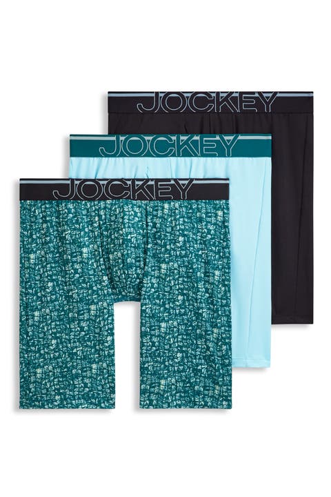 Men's EverActive Motion Stretch Microfiber 8" Long Leg Boxer Brief - 3 Pack
